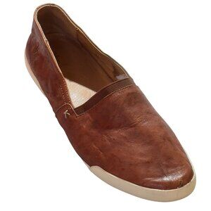 FRYE Melanie Women's Slip On Leather Shoes 7.5M Brown With Rubber Sole